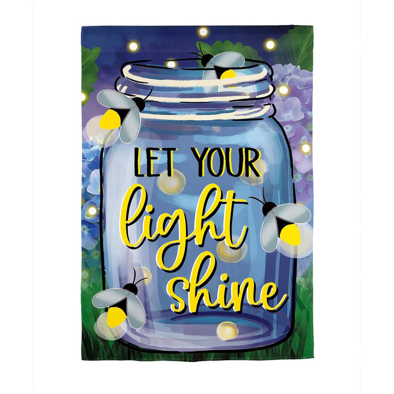 Let Your Light Shine Suede House Flag