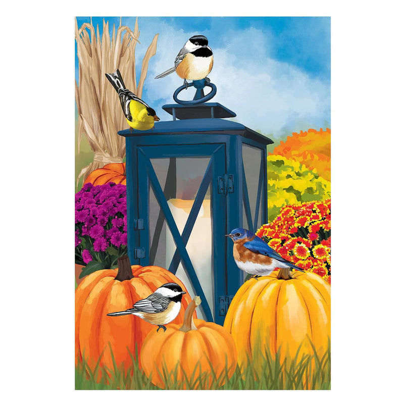 Harvest Lantern Suede House Flag