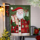 Giving Santa Suede House Flag
