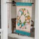 Merry Christmas Shell Wreath Suede House Flag