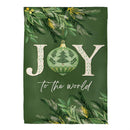 Greenery Joy To The World Suede House Flag