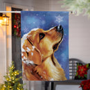 Winter Pups Suede House Flag
