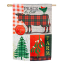Festive Farmhouse, House Suede Flag
