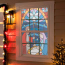 Stained Glass Nativity Shadow Scapes Window Shade