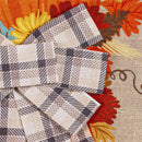 Pumpkin and Bow Garden Burlap Flag_x000D_