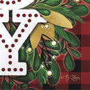 Holiday Joy Burlap Garden Flag