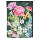 Ranunculus Romance Burlap Garden Flag