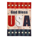 American USA Burlap Garden Flag