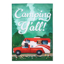 Summer Camper Burlap Garden Flag