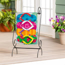 Stacked Flip Flop Burlap Garden Flag