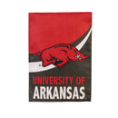 University of Arkansas Burlap Flag GDN Size