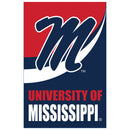 University of Mississippi Burlap Flag GDN Size