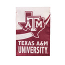 Texas A&M Burlap Flag GDN Size