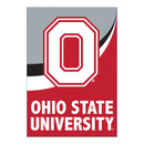Ohio State University Burlap Flag GDN Size