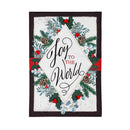 Joy to the World Linen Garden Flag