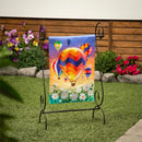 Hot Air Balloons Linen Garden Flag