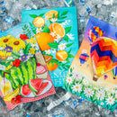 Hot Air Balloons Linen Garden Flag