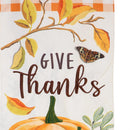 Give Thanks Pumpkins Everlasting Impression Textile Décor