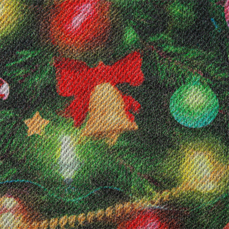 Santa's Sleigh on Christmas Garden Lustre Flag