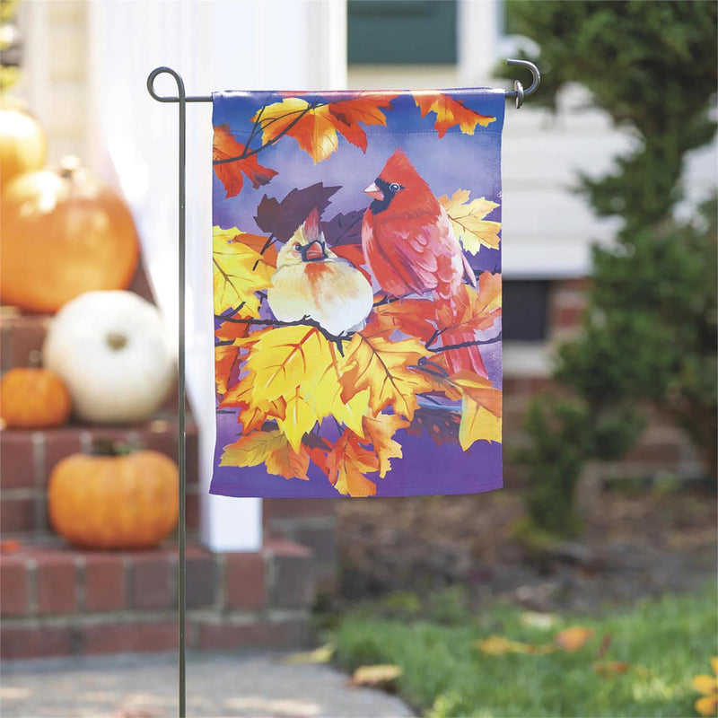 Cardinal Friends Garden Lustre Flag