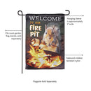 Welcome to our Fire Pit Garden Lustre Flag