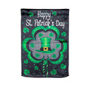 Welcome St. Pats Lustre Garden Flag