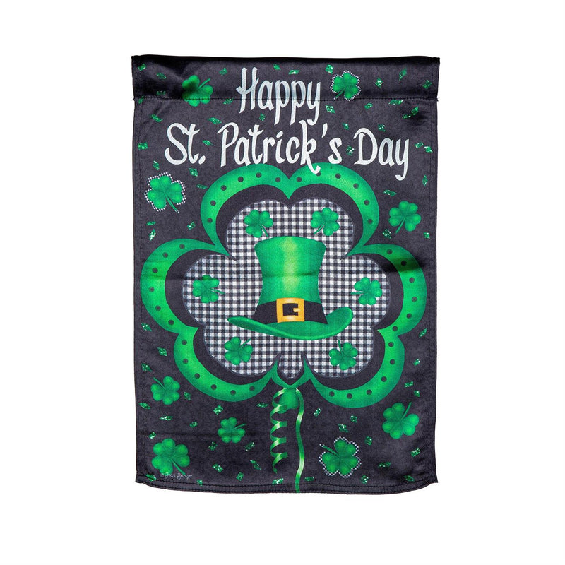 Welcome St. Pats Lustre Garden Flag