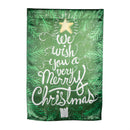 We Wish You a Merry Christmas Lustre Reversible Garden Flag