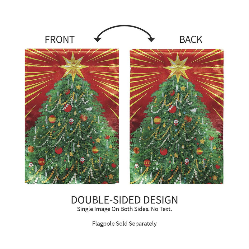 Classic Christmas Tree Lustre Garden Flag