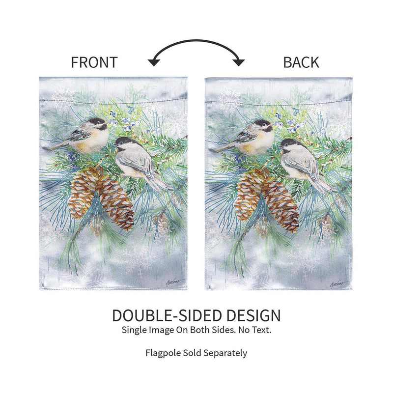 Winter Frost Lustre Garden Flag