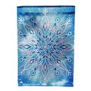 Vibrant Snowflake Lustre Garden Flag