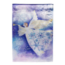 Season To Sparkle Angel Lustre Garden Flag