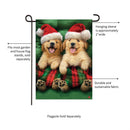 Cozy Goldies Lustre Garden Flag_x000D_