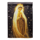 Radiant Mary Lustre Garden Flag