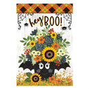 Hey Boo Moire Garden Flag_x000D_