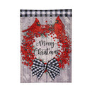 Country Berry Wreath Moire Garden Flag