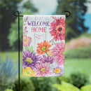 Welcome Home Spring Suede Garden Flag