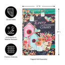 Every moment counts Suede Garden Flag