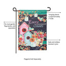 Every moment counts Suede Garden Flag
