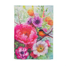 Bird Blossom Suede Garden Flag