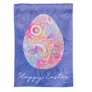 Rainbow Egg Suede Garden Flag