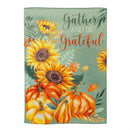 Grateful Gatherings Suede Garden Flag_x000D_