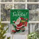 Go Santa Suede Garden Flag