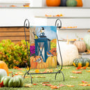Harvest Lantern Suede Garden Flag