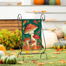Fungi For Fall Suede Garden Flag
