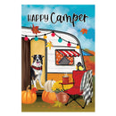 Fall For Camping Suede Garden Flag
