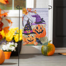Couple Of Jacks Pumpkin Suede Garden Flag_x000D_