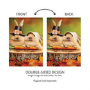 Bunny Pilgrims Suede Garden Flag_x000D_