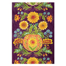 Fall Flower & Pumpkin Suede Garden Flag
