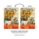 Cotton & Sunflowers Suede Garden Flag_x000D_